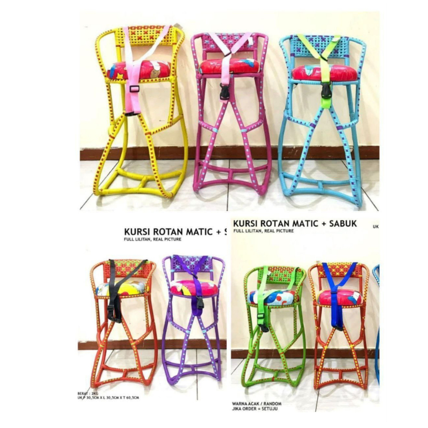 Kursi Rotan Motor Matic - Boncengan Anak Motor Matic - Kursi Bonceng Anak Motor Matic