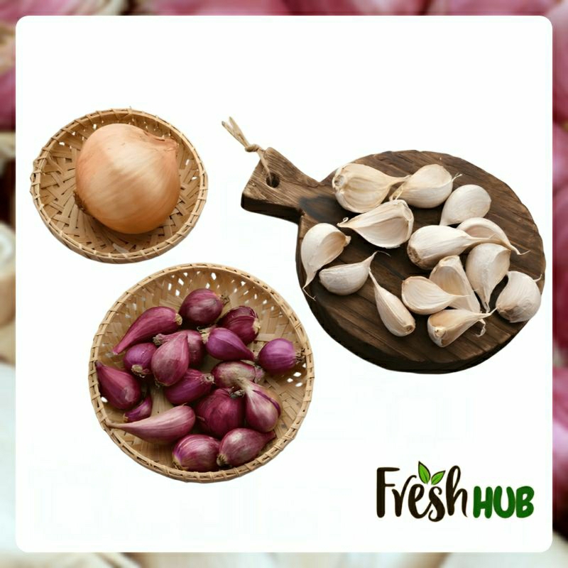 

Mix Bawang Bombay, Bawang Putih dan Cuting Putih 250gr
