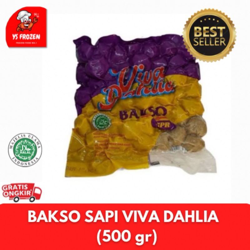 

Viva Dahlia Bakso Sapi dan Ayam Kombinasi 500gr / YS Frozen Palembang