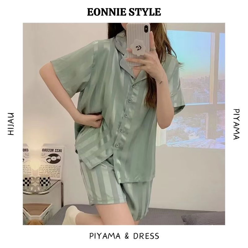 Piyama Wanita Pendek baju tidur wanita piyama korea piyama wanita baju tidur cewek lengan pendek piy