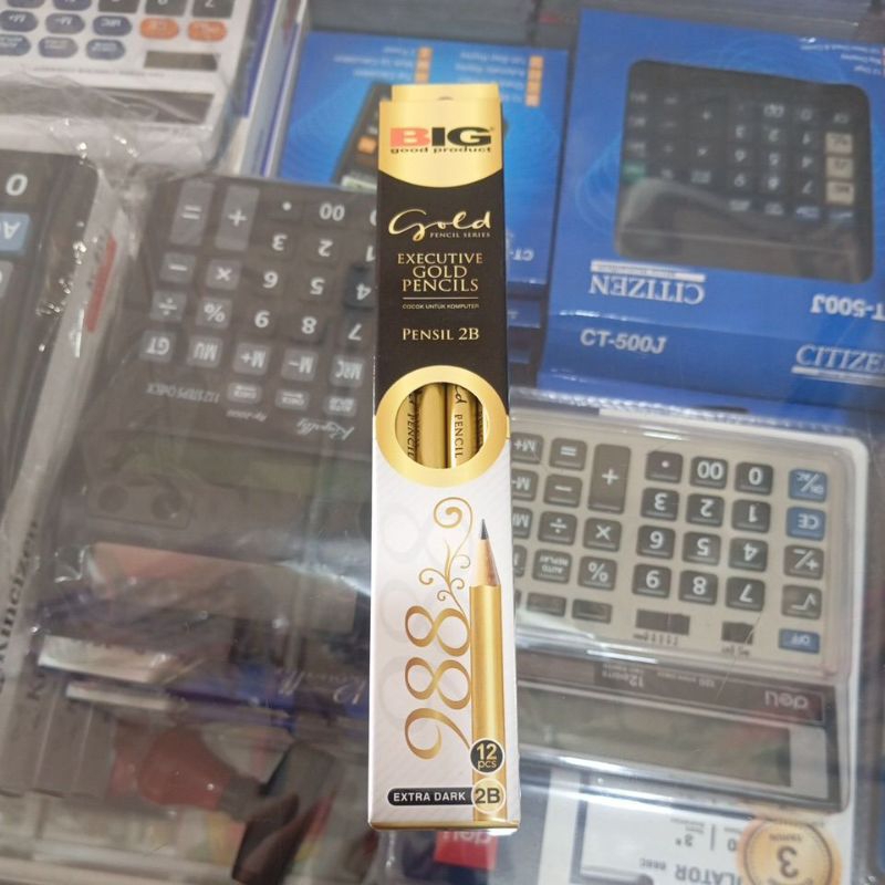 

Pensil 2B BIG GOLD 1lusin / 12pcs