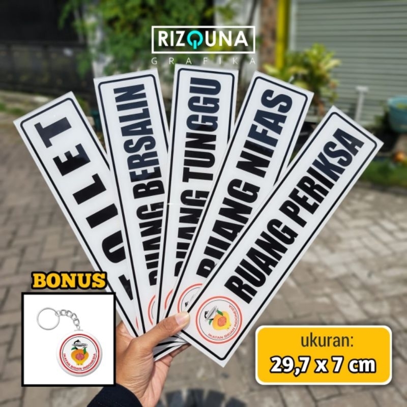 

PAKET (5 AKRILIK) BIDAN (PROMO MURAH) 7cm x 29,5cm RUANG BIDAN (PMB/ BPM)