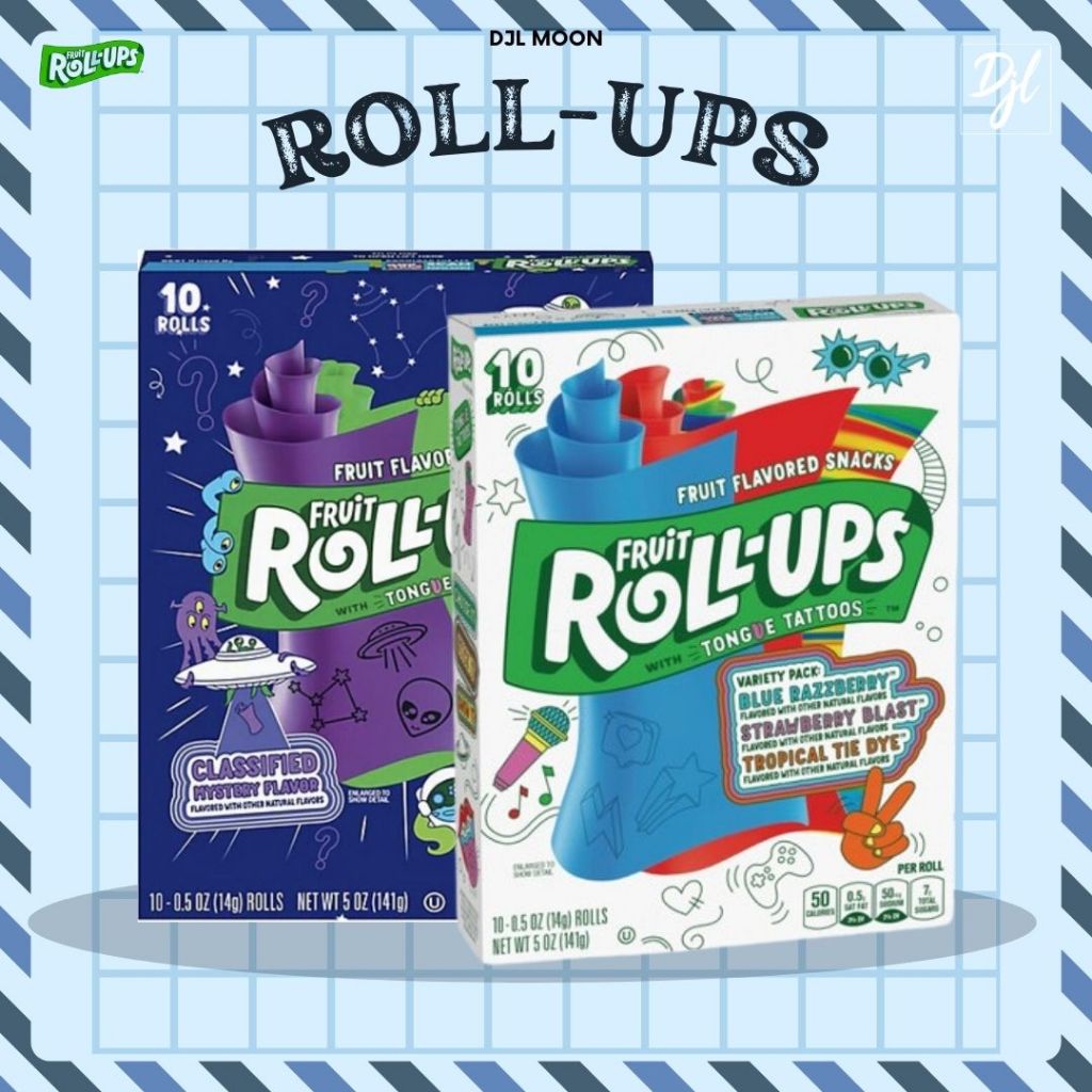 

Fruit Roll-Ups Variety Pack 141g Permen Aneka Rasa isi 10 Roll 1 Pak