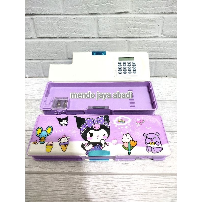 

tempat pensil mahgnet / kotak pensil calkulator/ kotak pensil viral krakter cewek, cowok