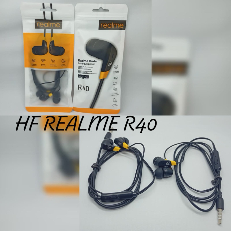 Headset Earphones Handsfree Realme R30 /R40 / RM103 / RMA101/R34/R24/R31/R42/MA10/MA11/BUDS 2PLUS /B