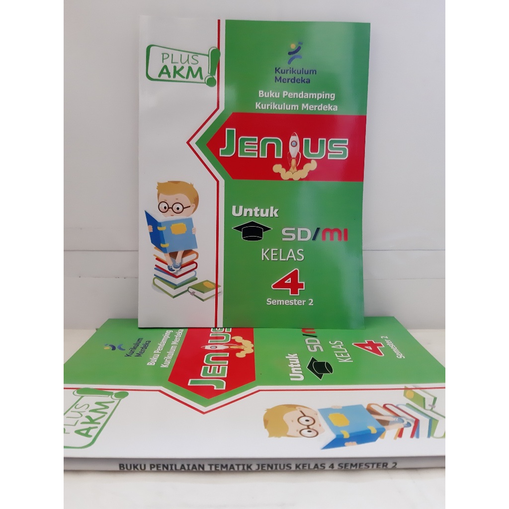 Jenius Latihan Soal SD/MI Kelas 4 semester 2-Kurikulum Merdeka-AIM-L