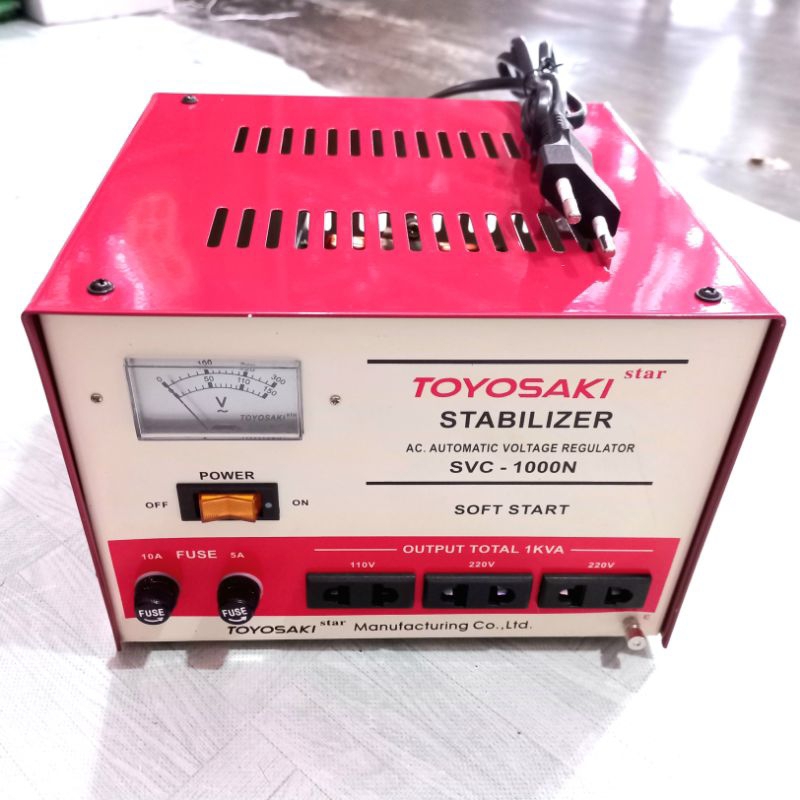 Stabilizer Listrik Stabiliser Stavol Toyosaki  1000 Watt 500 Watt