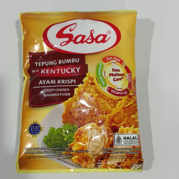 

Sasa Tepung Bumbu Ala Kentucky Ayam Krispi 70gr (3pcs)