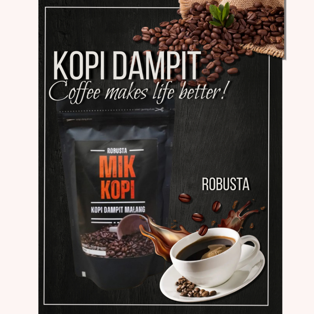 

Kopi bubuk Robusta Dampit MALANG [Kemasan 200gr kopi asli dampit] ASLI MALANG DAMPIT JAWA TIMUR