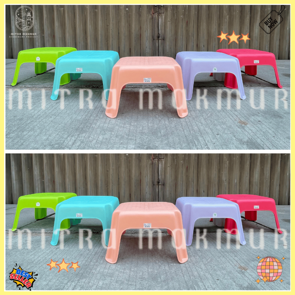 GREEN LEAF 1202 - MEJA NGAJI / KURSI PLASTIK / BANGKU JONGKOK / BANGKU MURAH / MEJA NGAJI