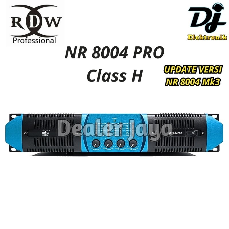 Power Amplifier RDW NR 8004 MK3 / NR 8004MK3 Class H - 4 channel