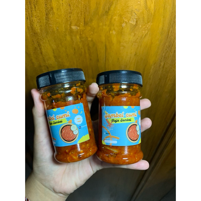 

sambel cumi 100% halal,dengan cabai pilihan