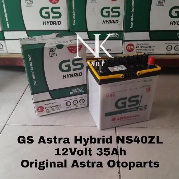 Aki Mobil Mitsubishi Xpander New, Cross GS Astra Hybrid NS40ZL 35Ah