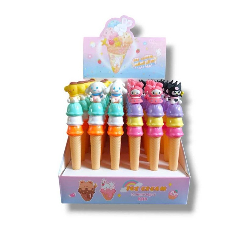 

Pulpen Gel Karakter ICE CREAM SANRIO 0.5mm KRD-1121 (1 pcs)