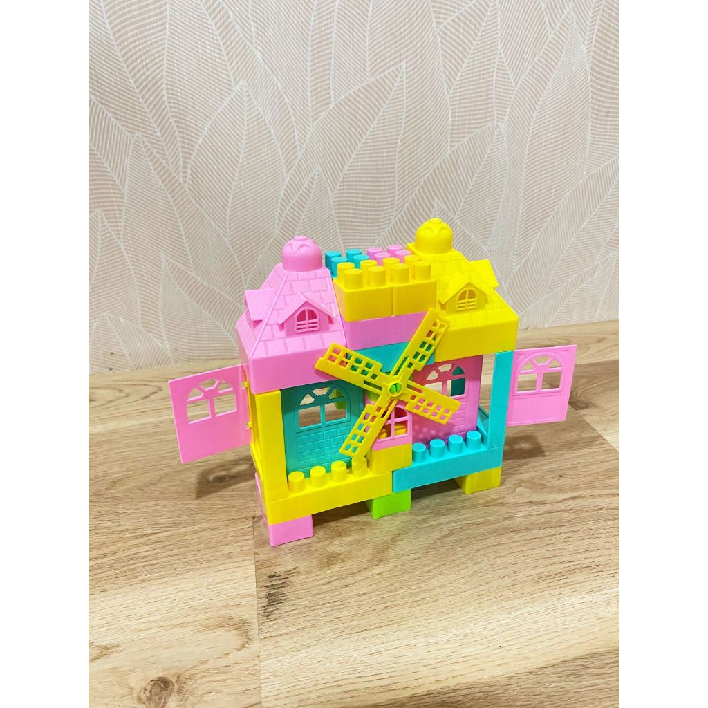 MAINAN ANAK PUZZLE PINWHEEL LEGO BAG - PUZZLE BLOCKS_MAINAN ANAK BLOCK KREATIF GAME SERIES/MAINAN AN