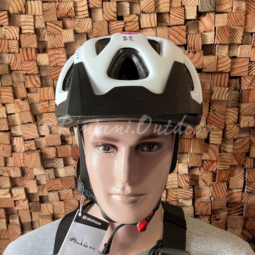 HELM SEPEDA MTB HELMET ST 100 WHITE DECATHLON HELM SPEDA DAILY HELM SPEDA HELM OUTDOOR DECATHLON HEL