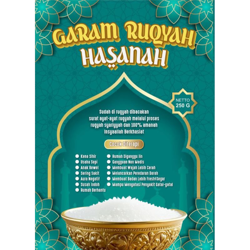 

garam ruqyah 250gr sudah dibacakan ayat2 ruqyah