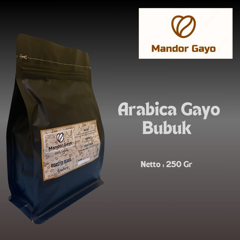 

Kopi Bubuk Arabica Gayo 100% Arabica 250 Gram