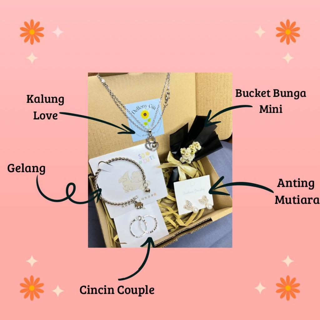 GIFT BOX Perhiasan (Bukan Emas) Kado Ulang Tahun Cewek / Hadiah Gift Box Birthday /  Wisuda / Gradua