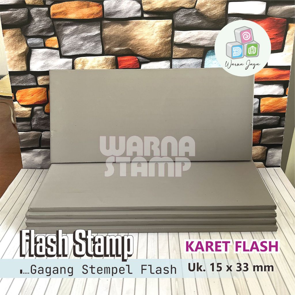 

Karet Stempel Flash 15 CM X 33 CM X Tebal 7 MM