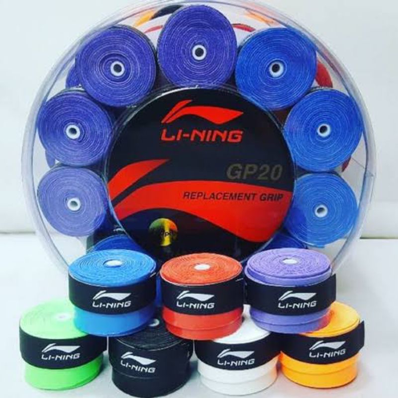 SOFT GRIP LI NING GP 20 // GRIP RAKET // GRIP KARET // PEGANGAN RAKET // GRIP BADMINTON // GRIP LINI