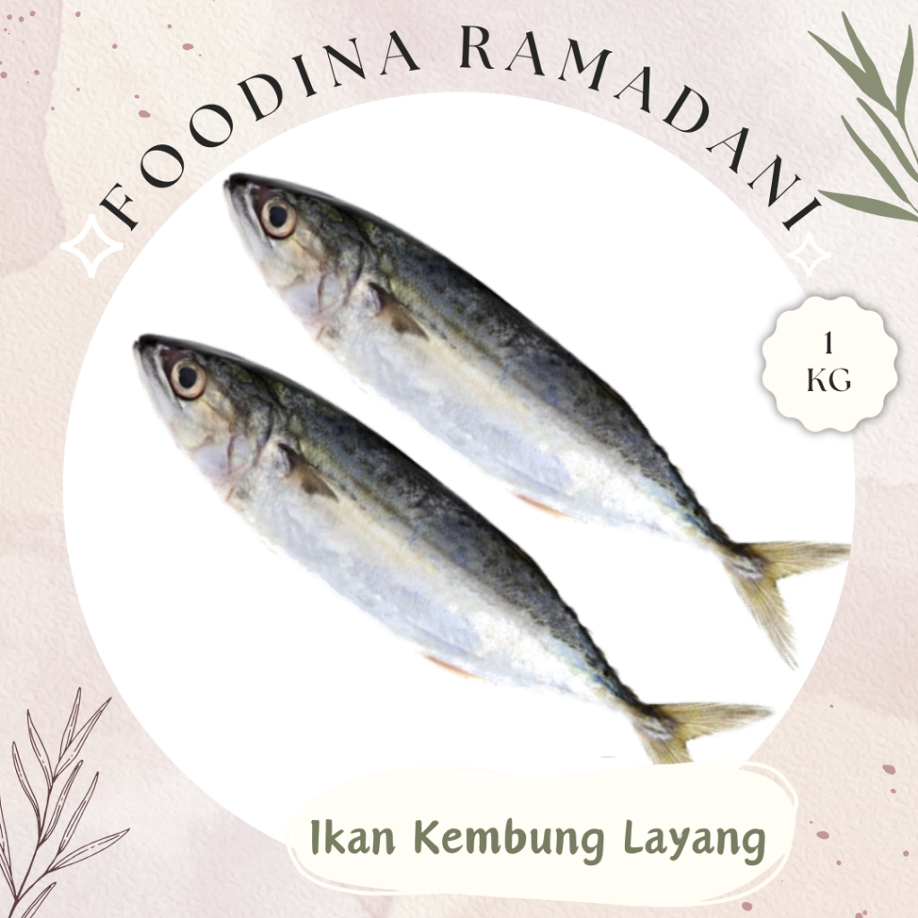 

IKAN KEMBUNG Layang - Mackerel Fish Fresh [ Berat 1.000gr ] Harga Per KG