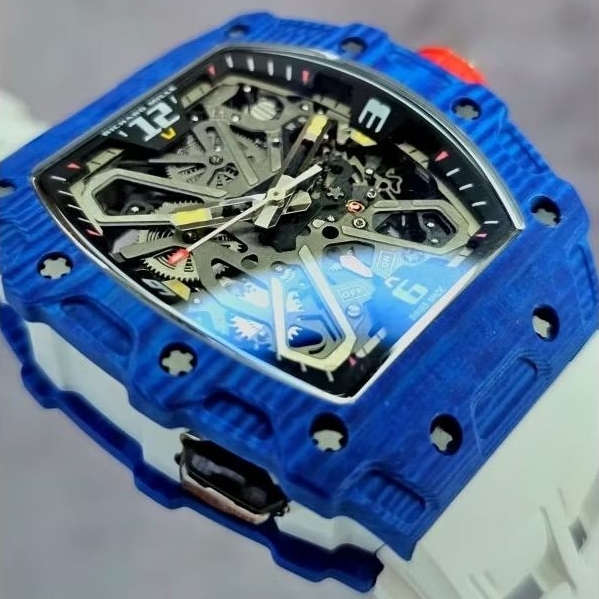 Jam tangan Automatic Swiss RM 35-03 RAFA Blue Carbon Ceramic Rubber strap