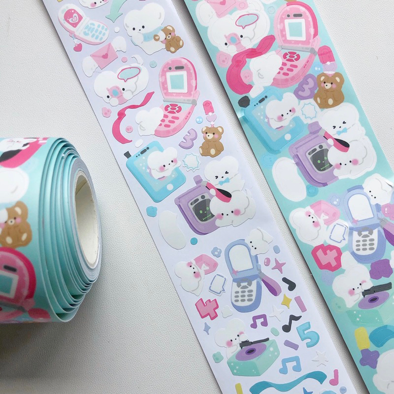 

sticker roll ecer frfly cellphone glitter dekorasi journall pc korean readystock B1138 B1142 B1146
