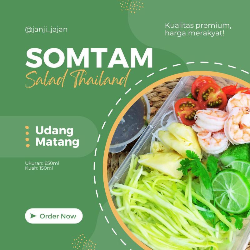 

Salad Thailand / Somtam / Pengiriman H+1 setelah CO dari jaksel wajib INSTANT