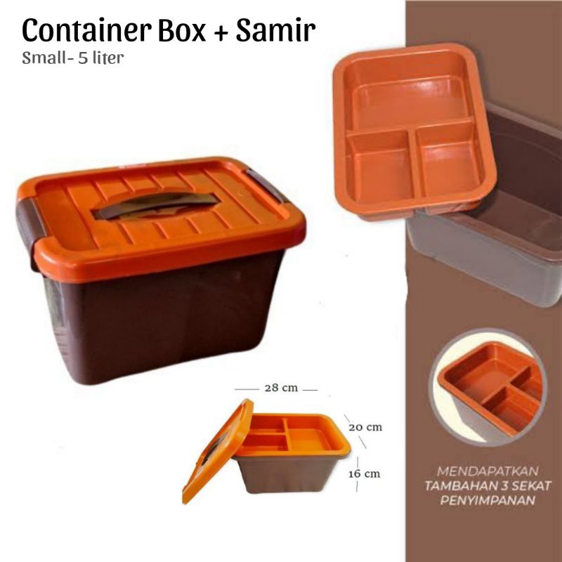 Box Container 5 Liter + Samir - Box Souvenir 5 liter