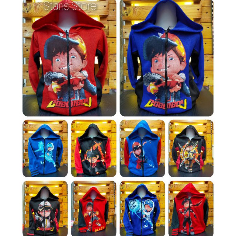 Banyak Dipakai Jaket Anak Laki Laki Boboiboy Bahan FleeceKids JacketJaket Boboiboy Anak LakilakiJake