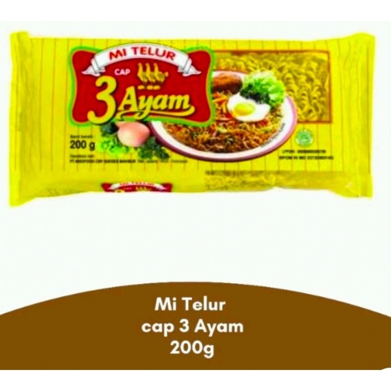 

Mie Telur 3 Ayam