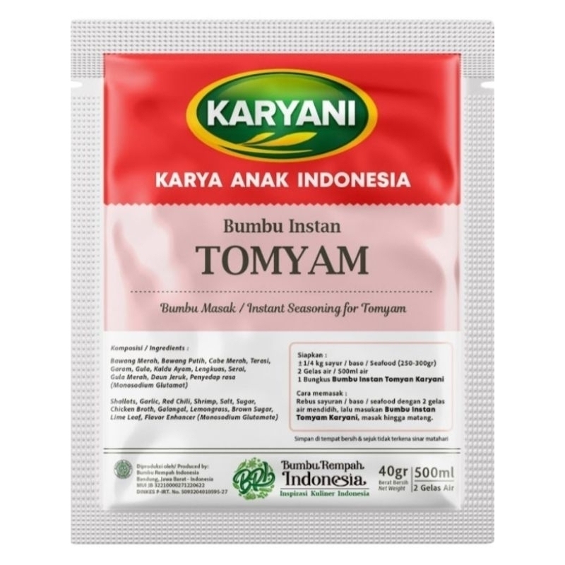 

Bumbu instan TOMYAM-KARYANI