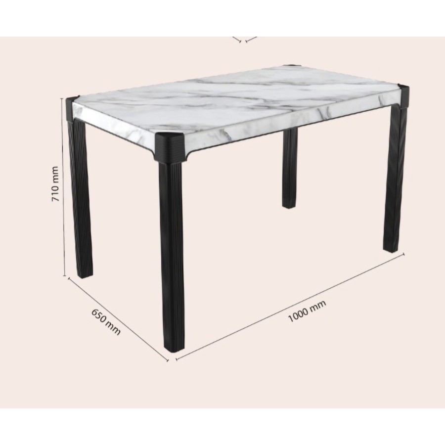 MEJA MAKAN PLASTIK NAIBA (2151) - SATUAN