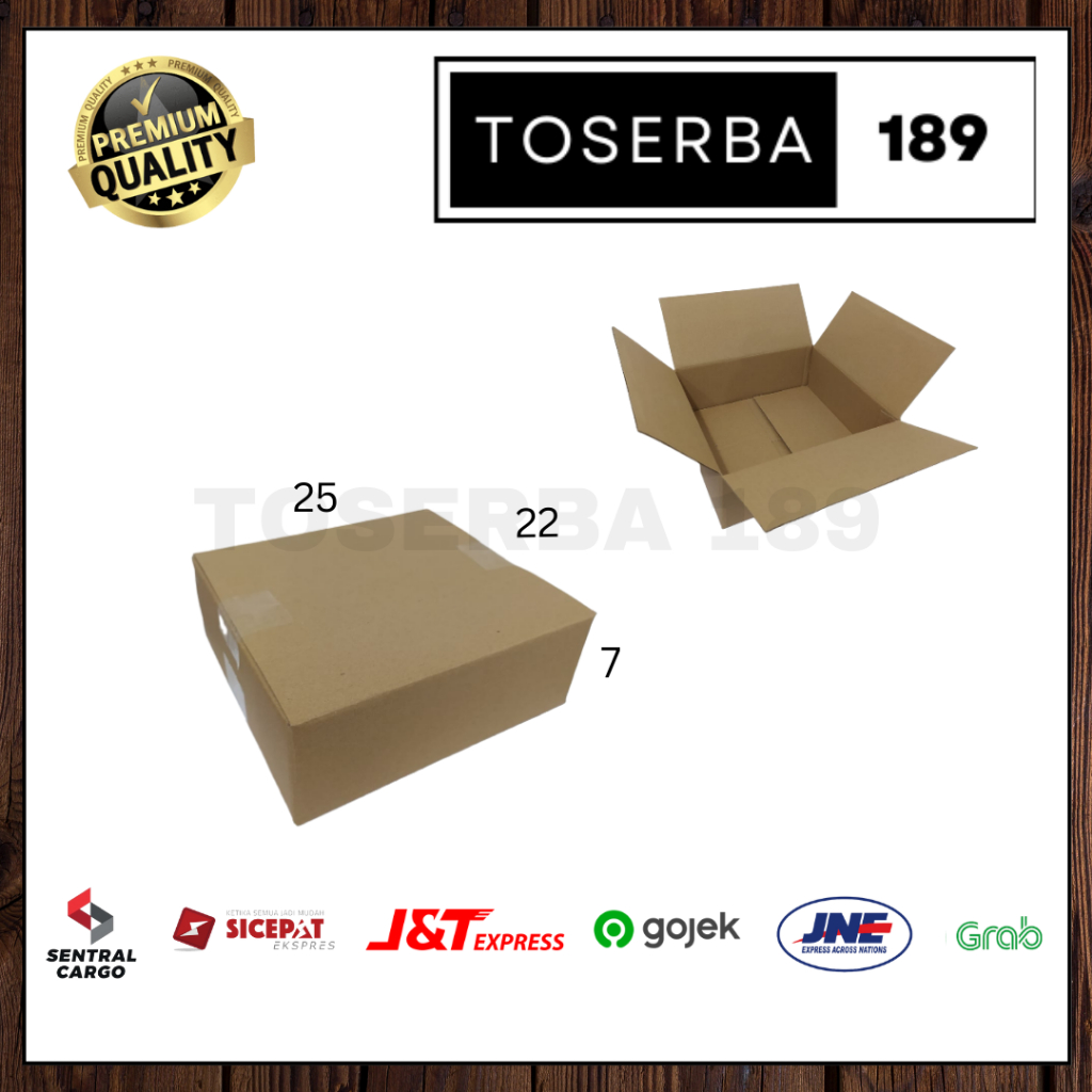 

Kotak kardus box packing uk 25x22x10 SHEET POLOS