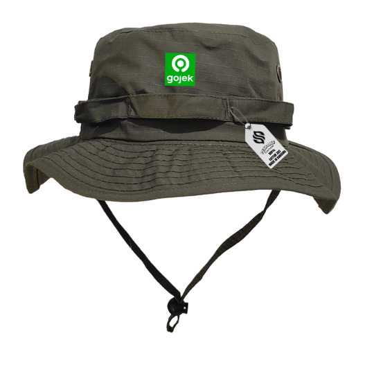 TOPI RIMBA TERMURAH LOGO GOJEK INDONESIA , GOJEK ONLINE , TOPI RIMBA KEREN ,TOPI RIMBA OUTDOR
