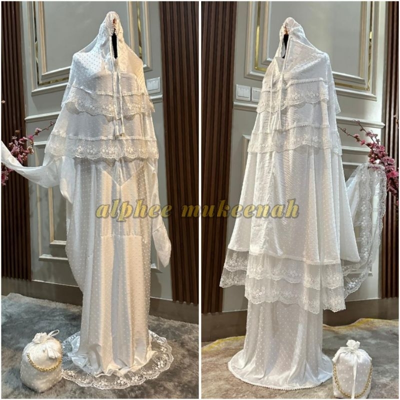 Mukena Armani Silk Uragiri Premium Mukena Setelan Dewasa Mukena Pengantin Mukena Hantaran Mukena Arm