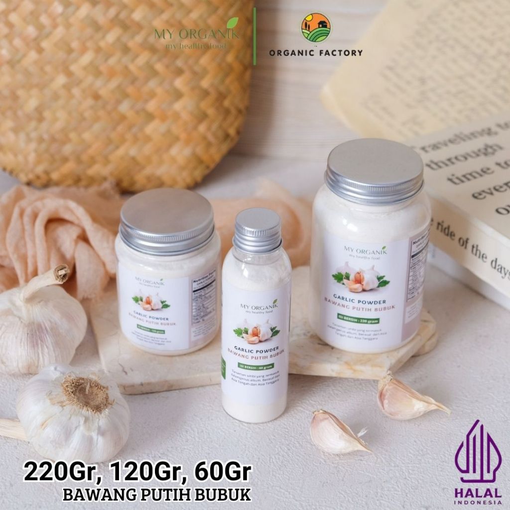 

My Organik Bubuk Bawang Putih Garlic Powder Murni Pure Garlic Powder Organic Original Tanpa Pengawet