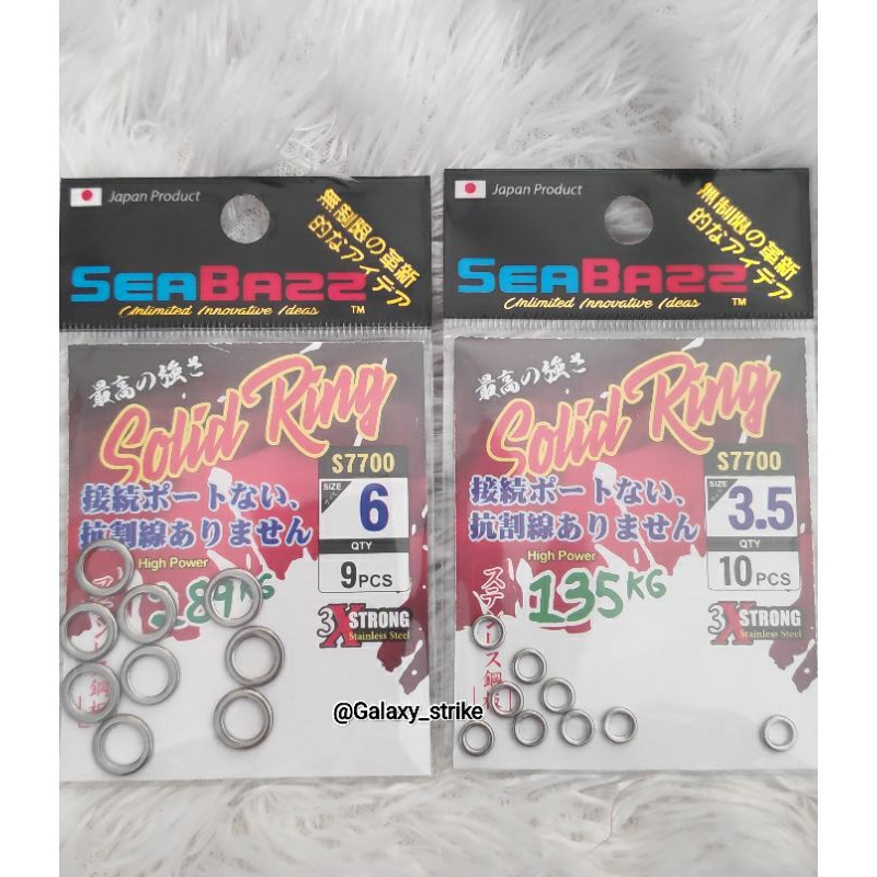 Solid ring 3xstrong stainless steel seabazz