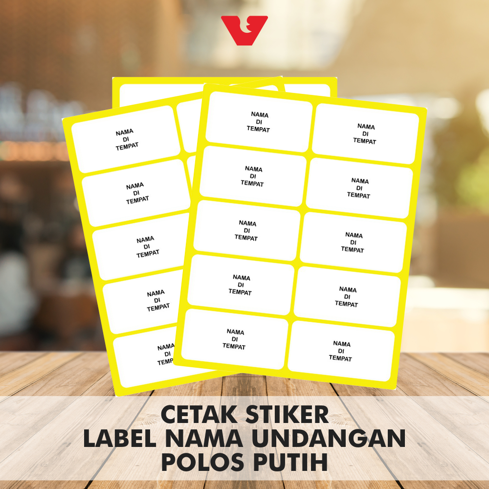 

Cetak Stiker Label Nama Undangan - Putih Polos *Isi 45-52 Pcs