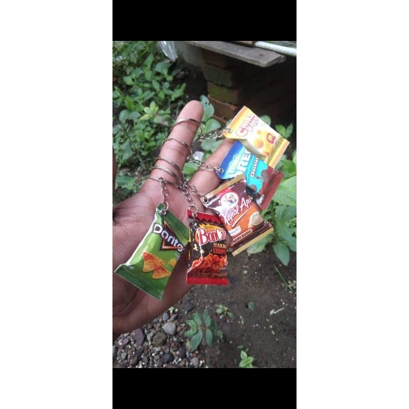 100 PCS GANCI SNACK grosir gantungan kunci