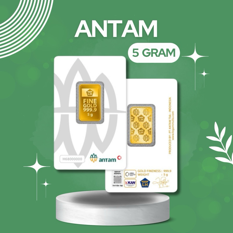 LOGAM MULIA EMAS 24 KARAT 5 gram CERTIEYE
