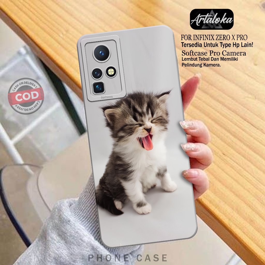 Case Hp Infinix Zero X/Zero X Pro Fashion Case Kucing Softcase Infinix Zero X/Zero X Pro Silikon TPU