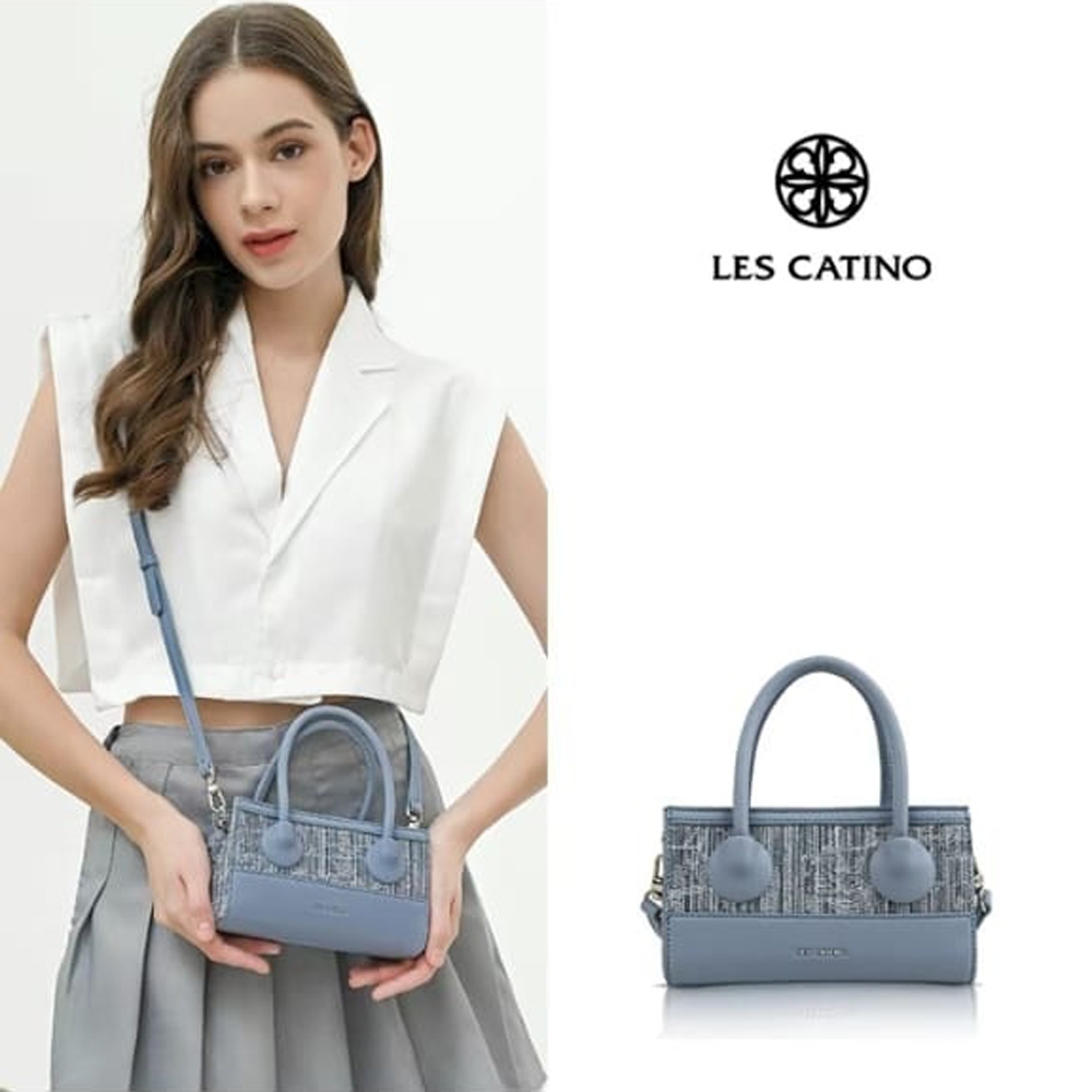 TAS WANITA LES CATINO VASH MINI SATCHEL LINEN