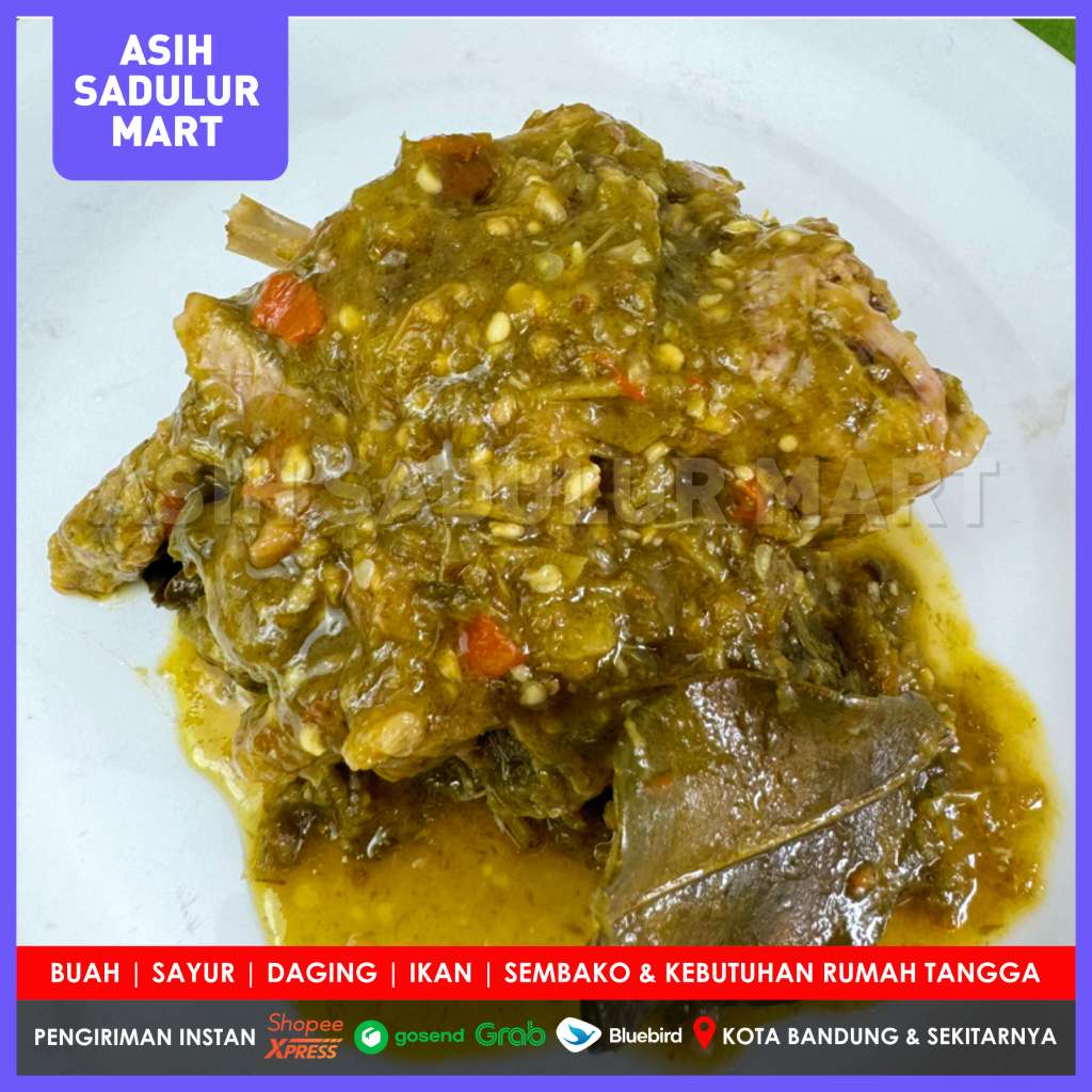

Bebek Sambal Hijau frozen Masakan Asih Sadulur Mart Bandung