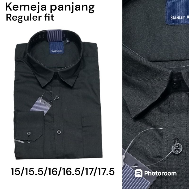 Kemeja Cowo STANL** ADA** Lengan Panjang Reguler, Kemeja Kerja 05