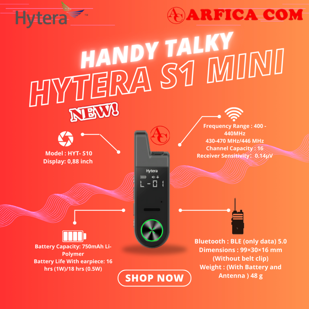 Hytera S1 Mini Series Uhf Original Garansi Resmi Hytera S Series S1 MINI Uhf