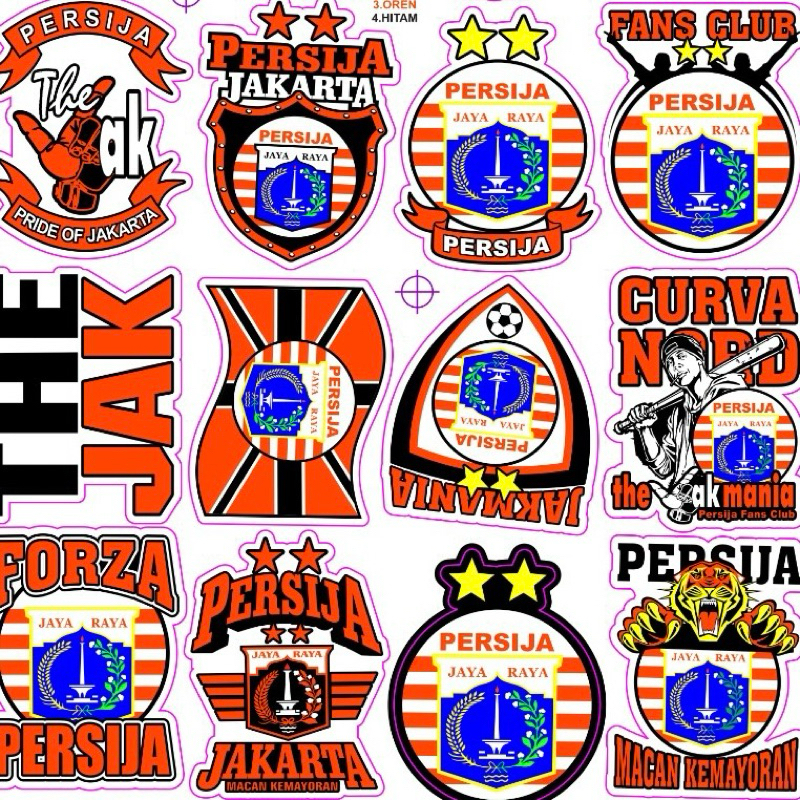 

25 PCS STICKER PERSIJA ANTI AIR