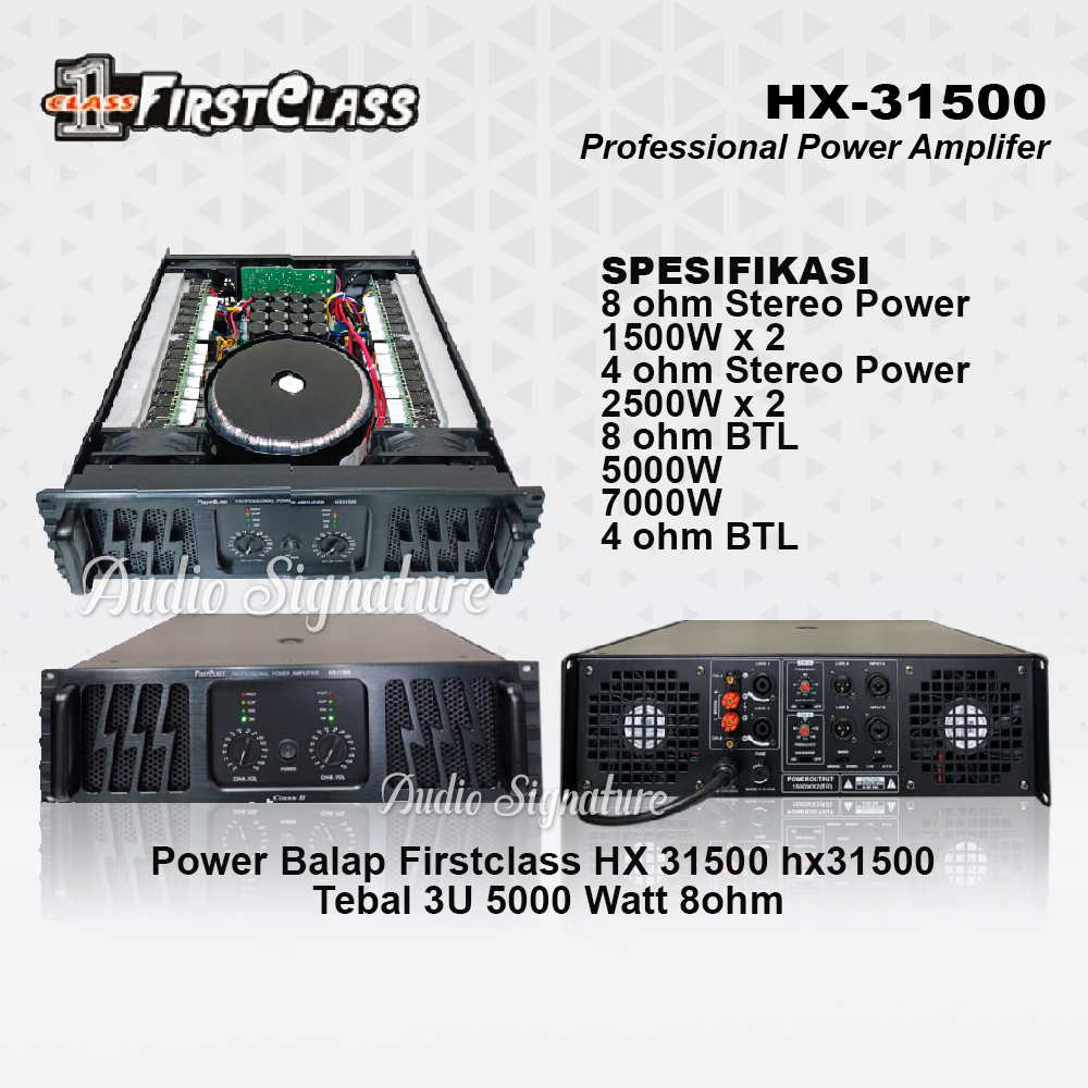 Power Amplifier FIRSTCLASS HX31500 | HX 31500 Original