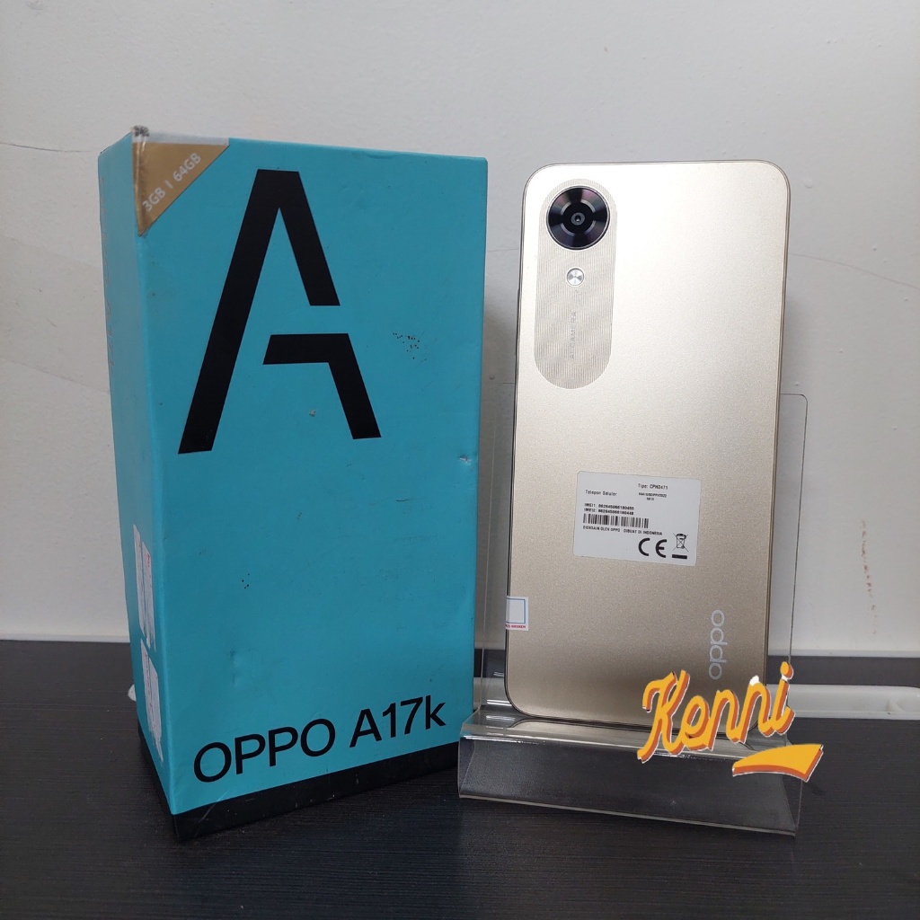 Oppo A17K 3/64 SECOND FULLSET ORIGINAL RESMI